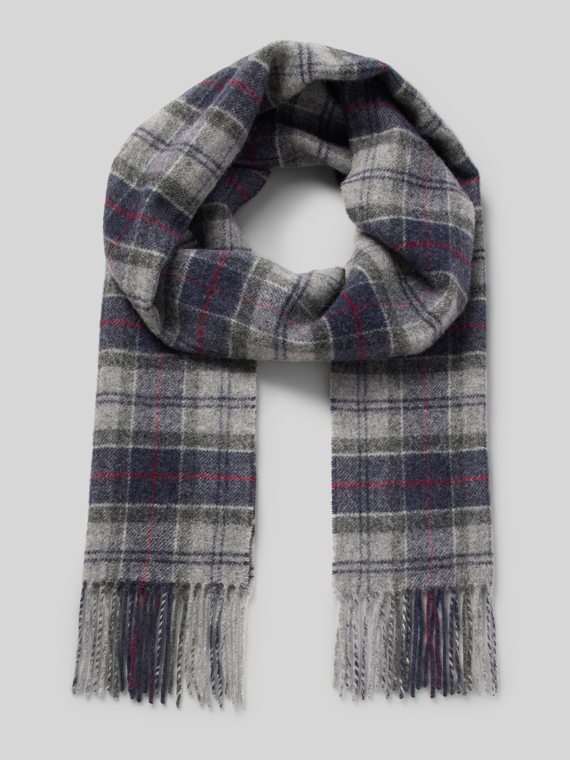 Barbour Sjaal van wol met franjes