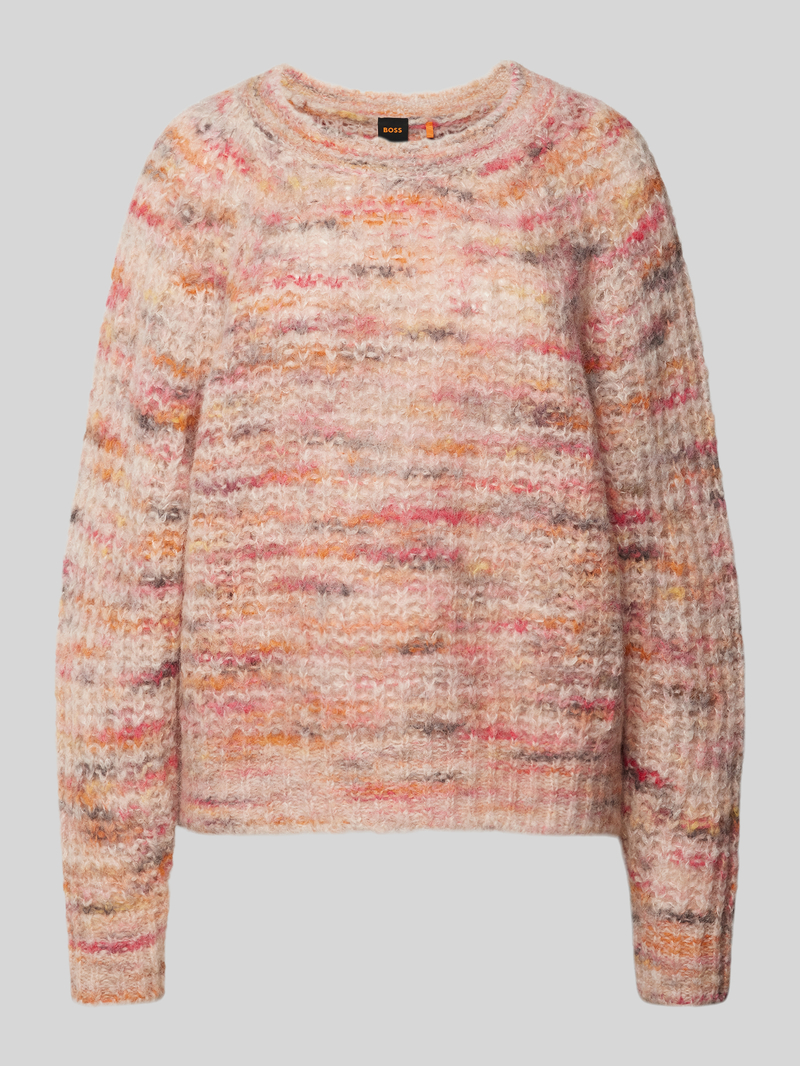 Boss Orange Gebreide pullover met geribde ronde hals model 'FIAMBEL'
