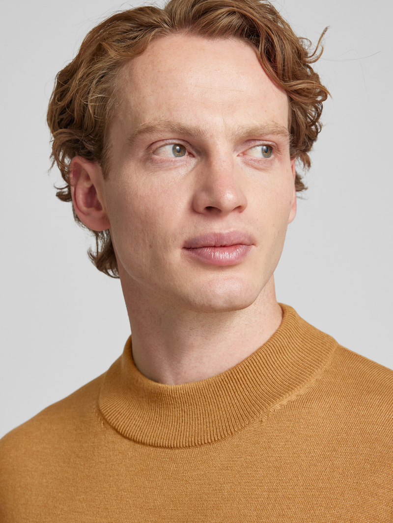 Scotch & Soda Gebreide pullover met opstaande kraag model 'CORE'