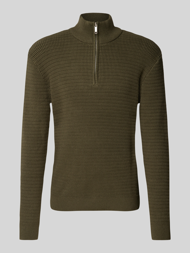 Selected Homme Gebreide pullover met opstaande kraag, model 'THEO'