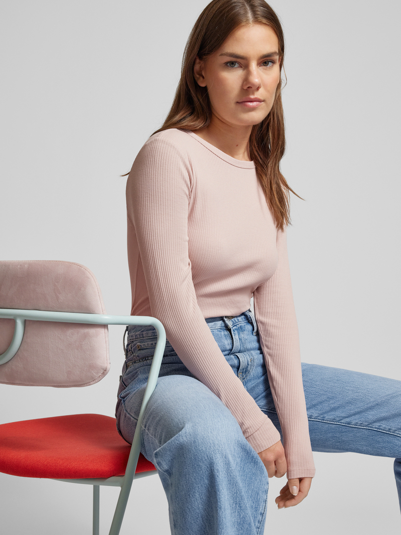 QS Longsleeve met ronde hals