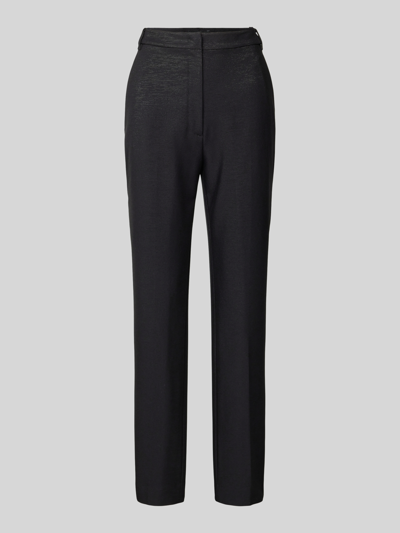 Marc Cain Feminine fit stoffen broek met riemlussen