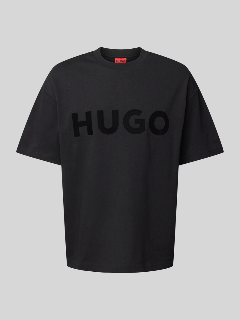 HUGO T-shirt met labelprint model 'Dinkee'