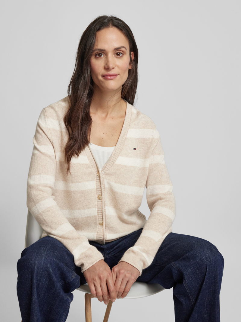 Tommy Hilfiger Gebreid jack van wol met V-hals