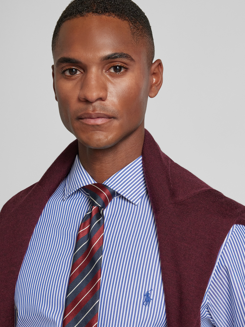 Polo Ralph Lauren Slim fit zakelijk overhemd met logostitching