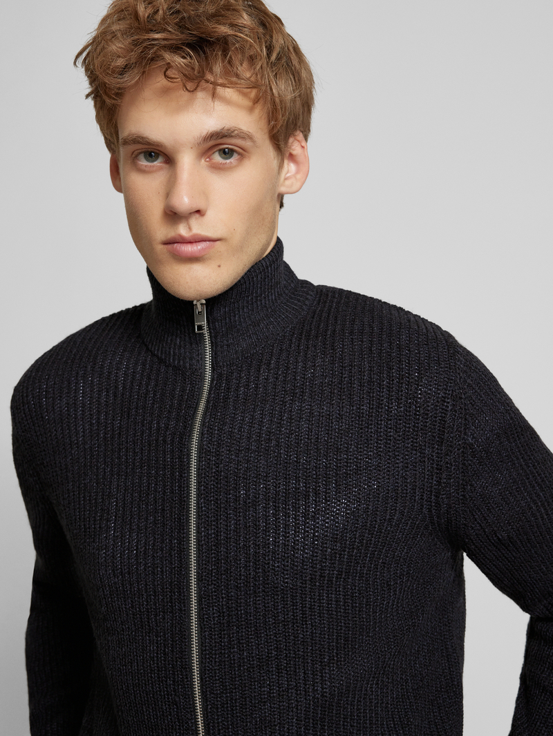 jack & jones Cardigan met opstaande kraag model 'LEWIS'