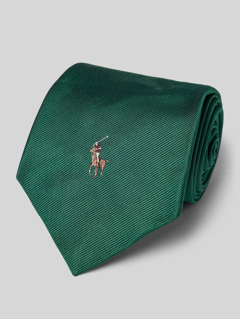 Polo Ralph Lauren Stropdas van zijde met labelstitching (8 cm)