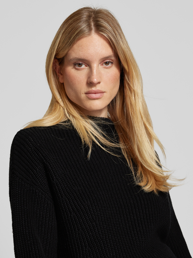 Opus Gebreide pullover met ribboorden model 'Pufamo'