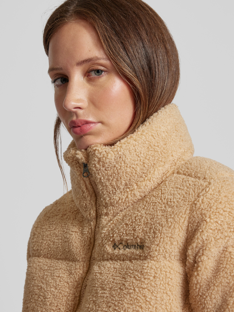 Columbia Gewatteerd jack in teddybontlook