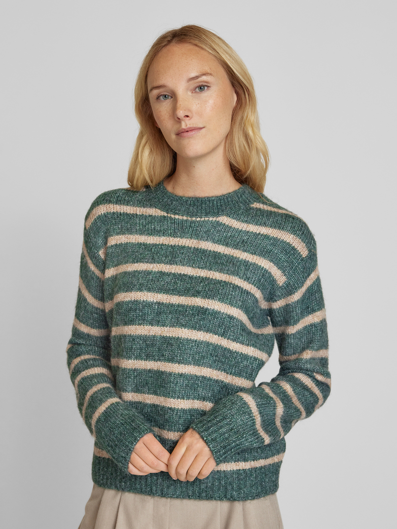 Kaffe Gebreide pullover met ronde hals model 'Katrina'