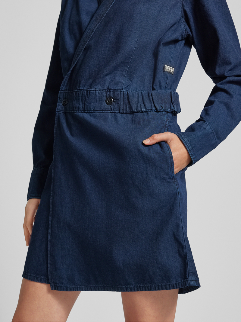 G-Star Raw Jeansjurk met reverskraag