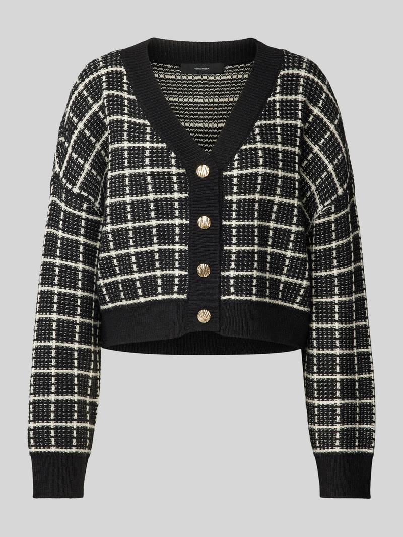 Vero Moda Gebreid jack met extra brede schouders model 'KIA'