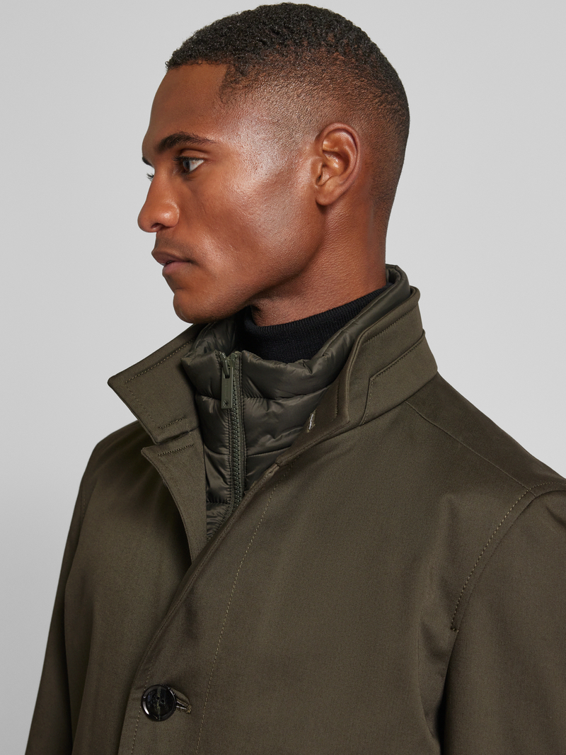 Strellson Lange jas met opstaande kraag model 'Finlay'