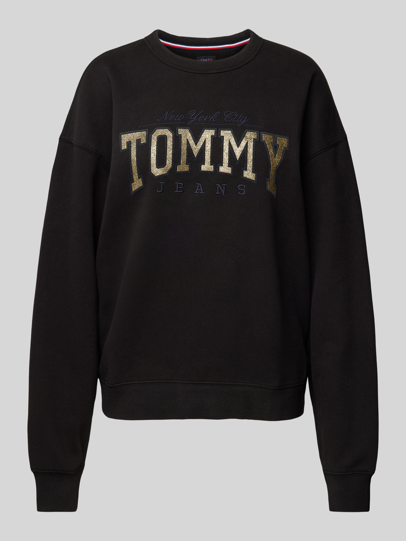 Tommy Jeans Sweatshirt met statementstitching en ronde hals