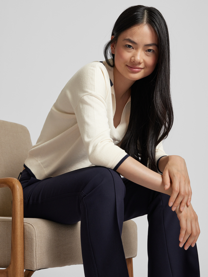 Lauren Ralph Lauren Gebreide pullover met ribboorden model 'FLORRIE'