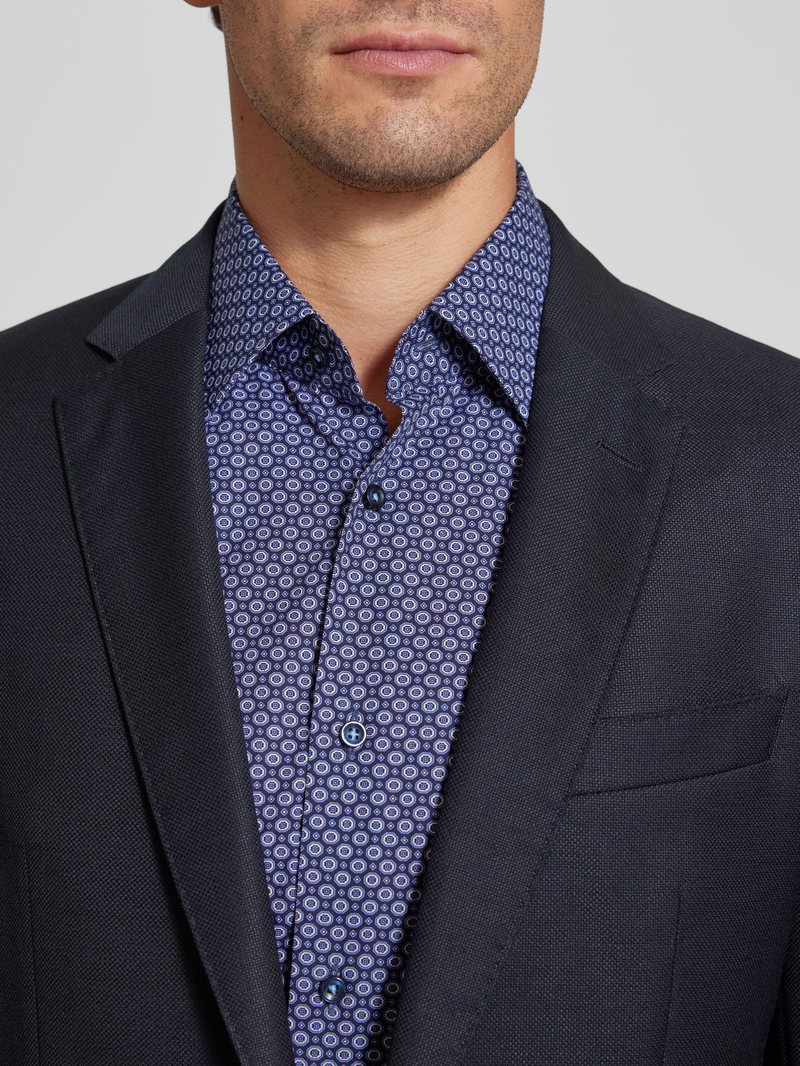 Boss Slim fit zakelijk overhemd met kentkraag model 'Hank'