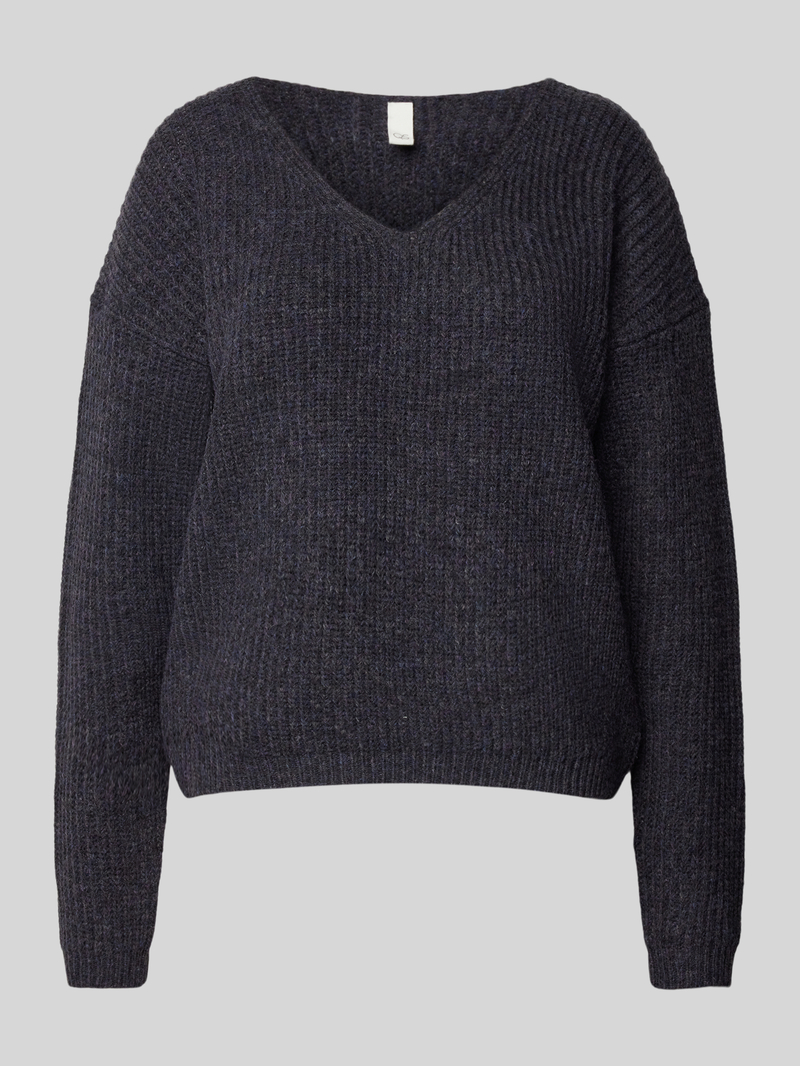 QS Gebreide pullover met V-hals