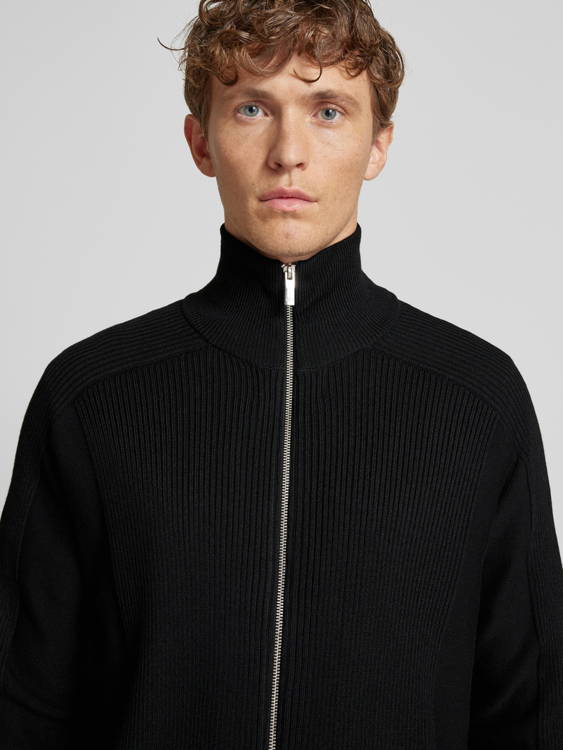 Armani Exchange Gebreid jack met scheerwol