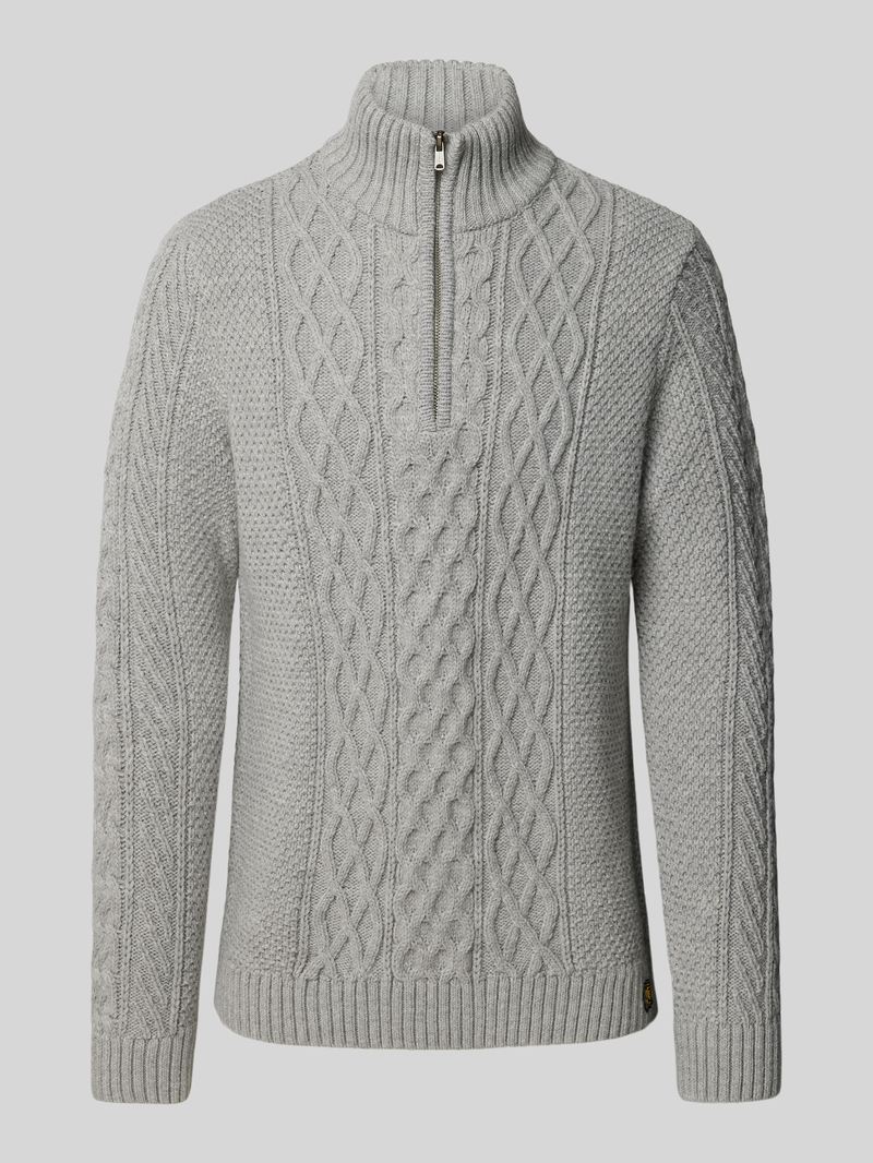 Superdry Gebreide pullover met kabelpatroon model 'Jacob'