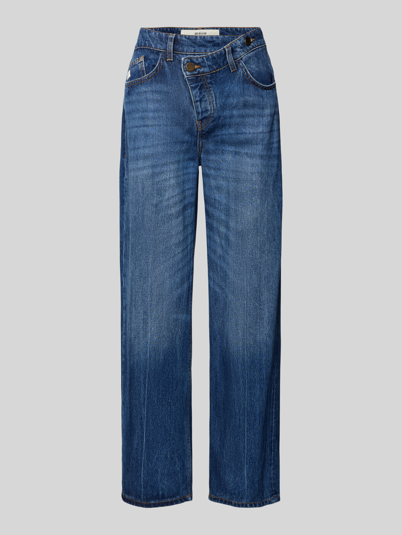 Goldgarn Cross fit jeans met asymmetrische sluiting model 'C7'