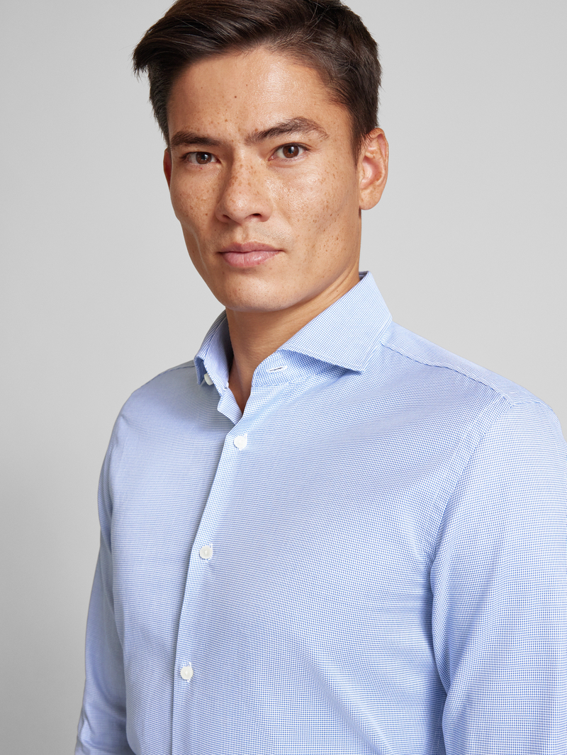 Boss Slim fit zakelijk overhemd met kentkraag model 'Hank'