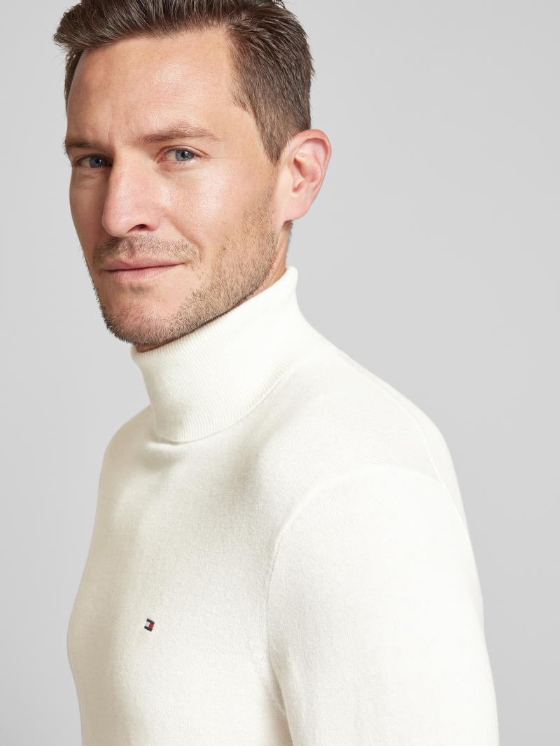 Tommy Hilfiger Coltrui met logostitching model 'PIMA'