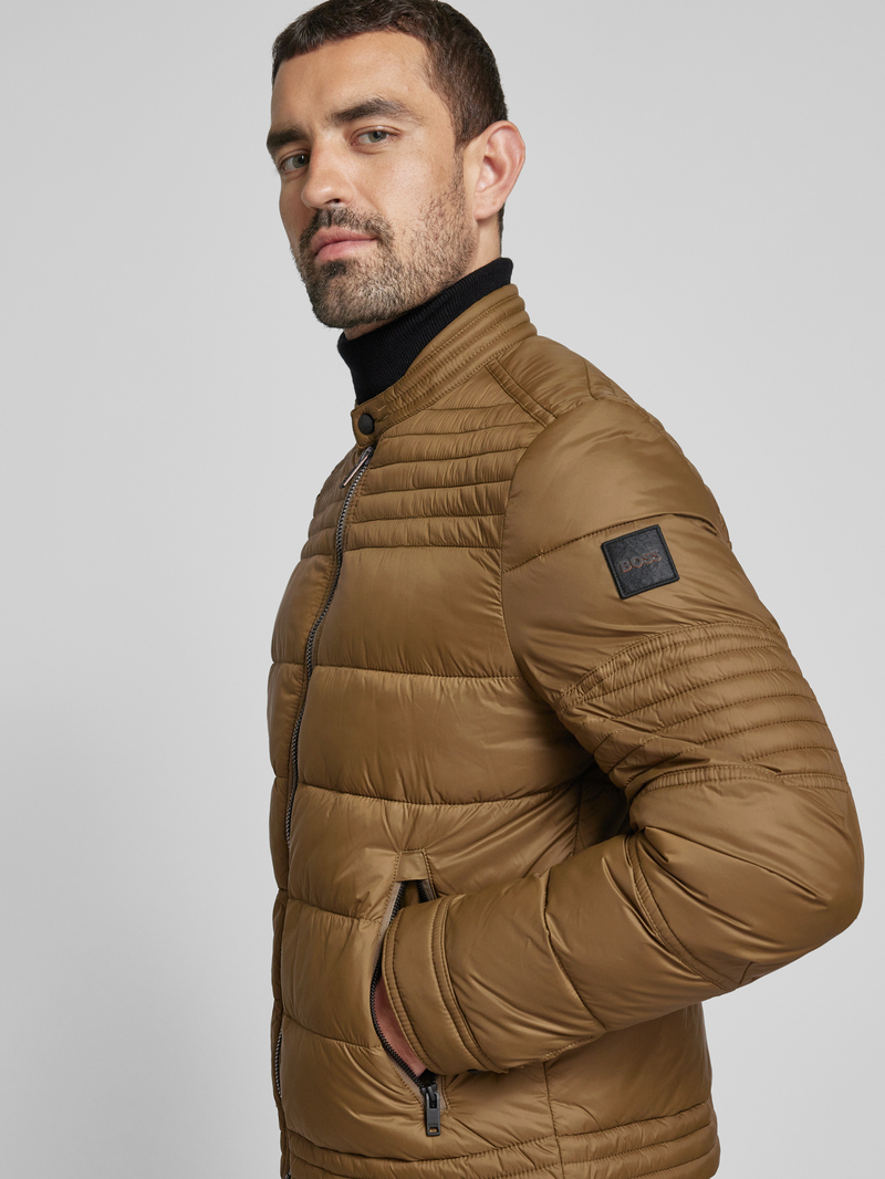 Boss Orange Gewatteerd jack met ritszakken model 'Ostreet'