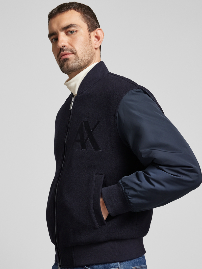 Armani Exchange Bomberjack met labelstitching
