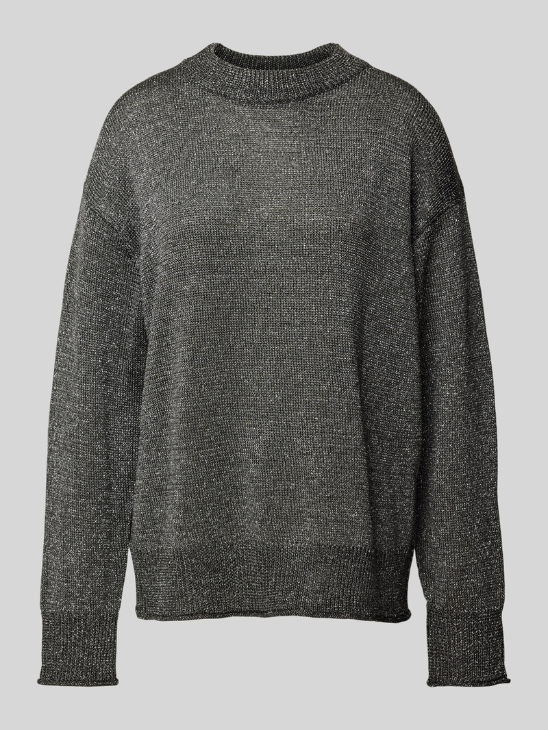 Jake*s Collection Pullover van effectgaren met ronde hals