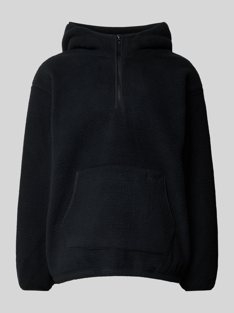 Levi's Fleecehoodie met korte ritssluiting