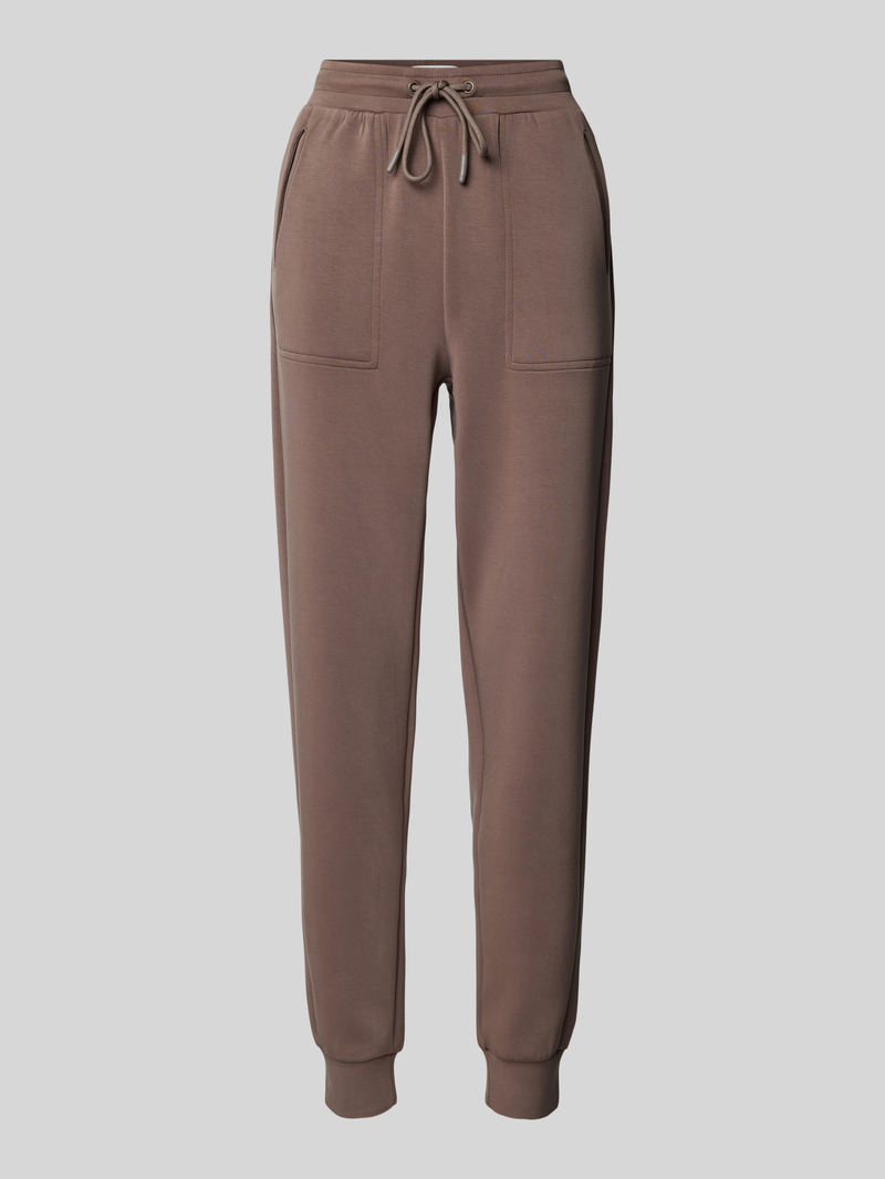 FYNCH-HATTON Slim fit sweatpants met tunnelkoord