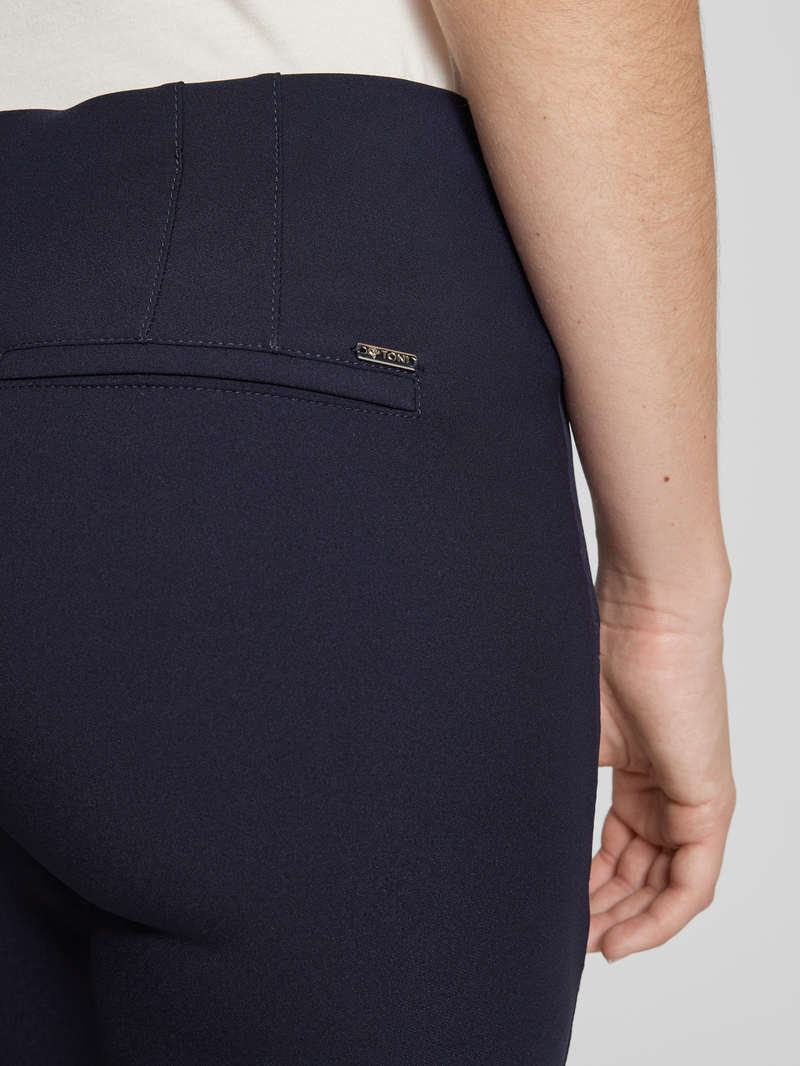 TONI Regular fit stoffen broek met ritszakken model 'Alessa'