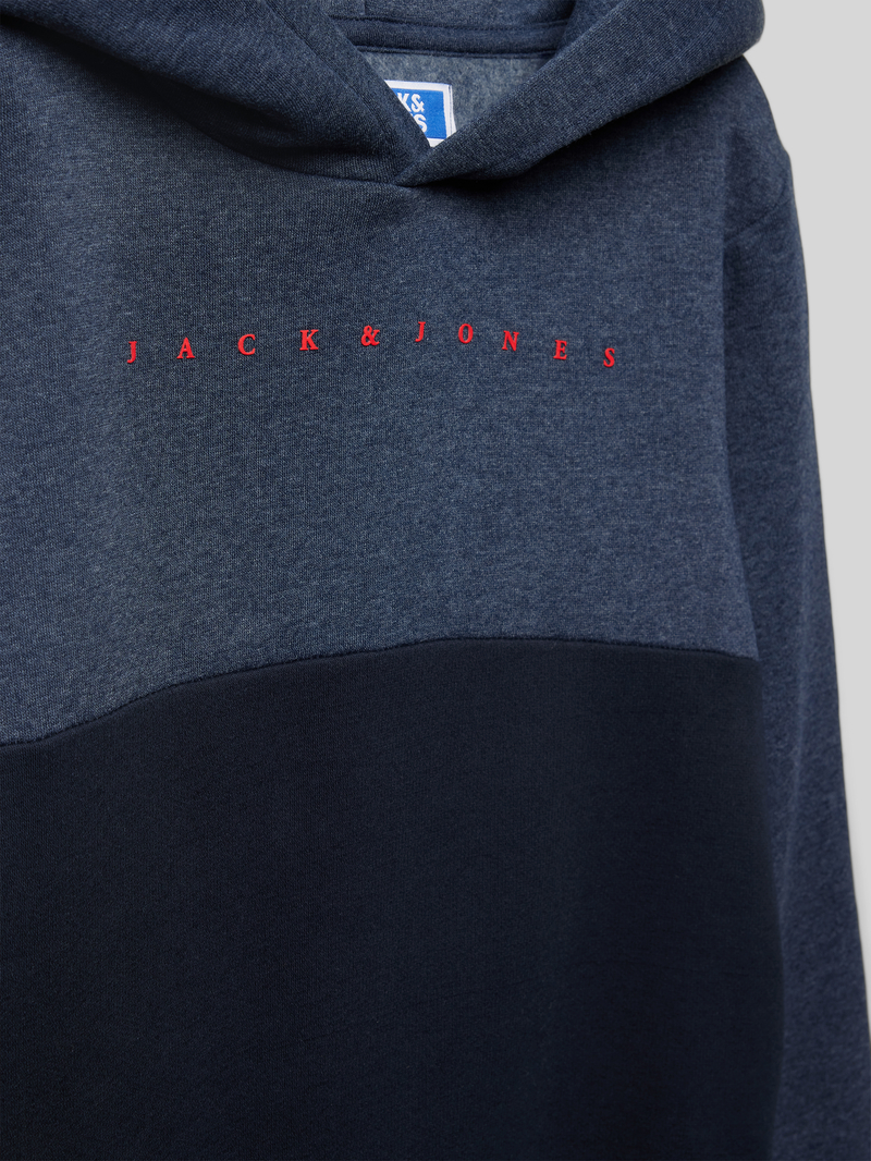 jack & jones Hoodie met labelprint model 'STAR'