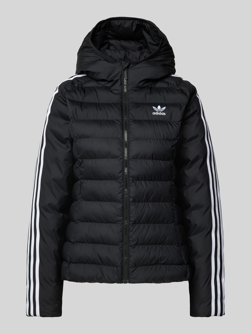 adidas Originals Slim fit gewatteerd jack met labelstitching