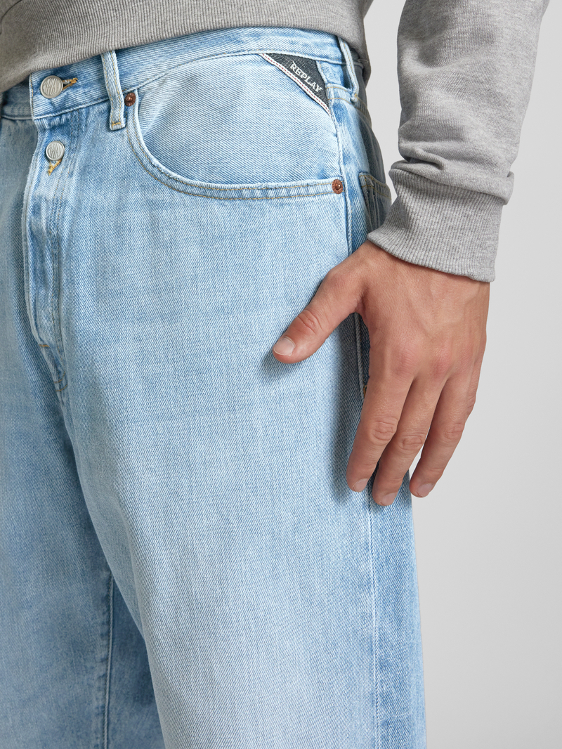 Replay Straight fit jeans met steekzakken model 'M9Z1'