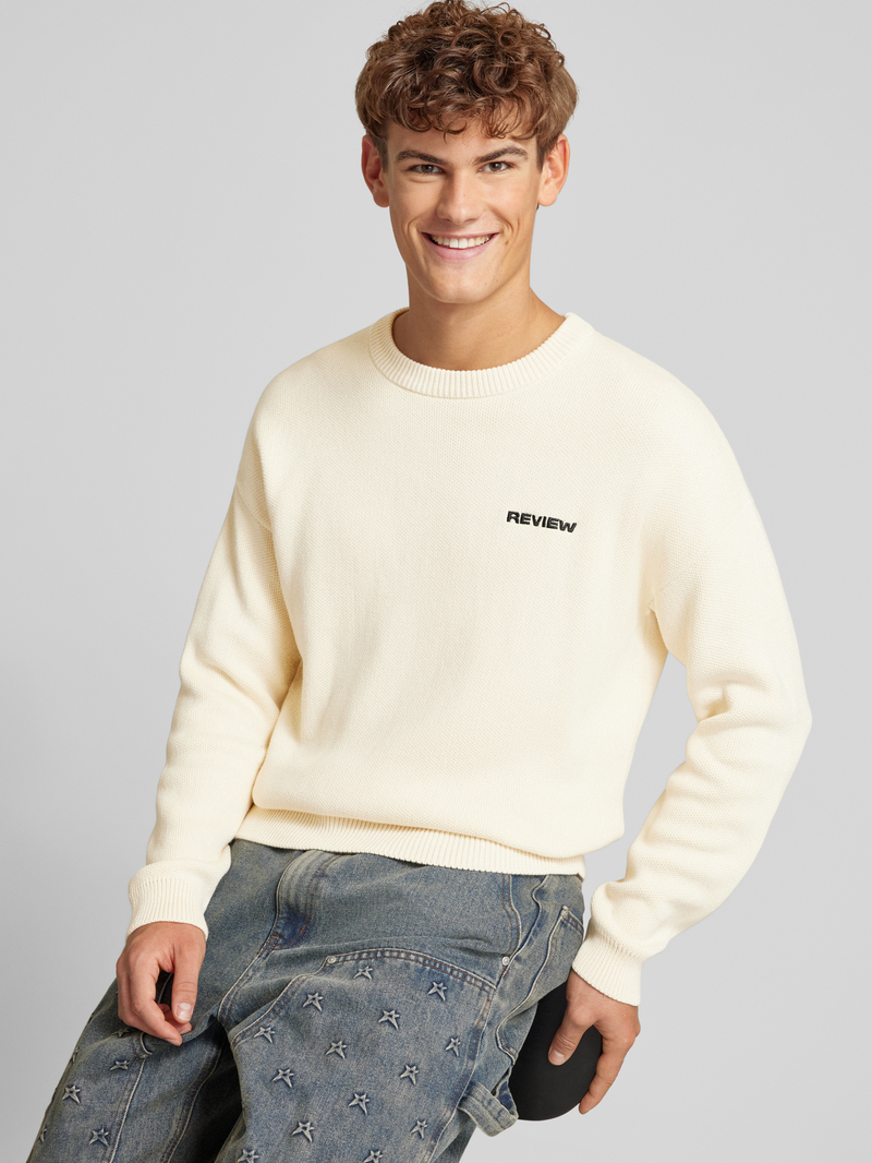 REVIEW Gebreide pullover met ribboorden