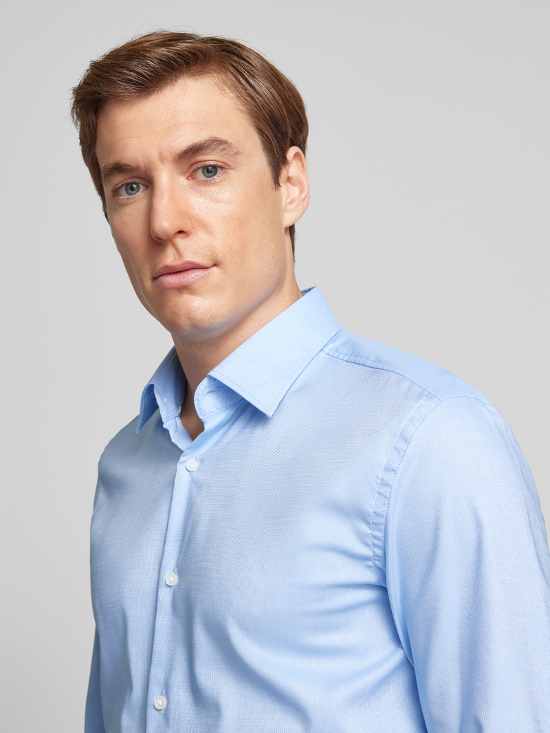 Boss Slim fit zakelijk overhemd met kentkraag