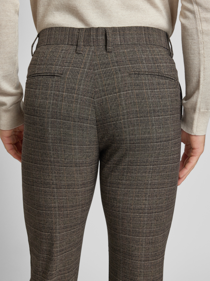 lindbergh Regular fit stoffen broek met steekzakken