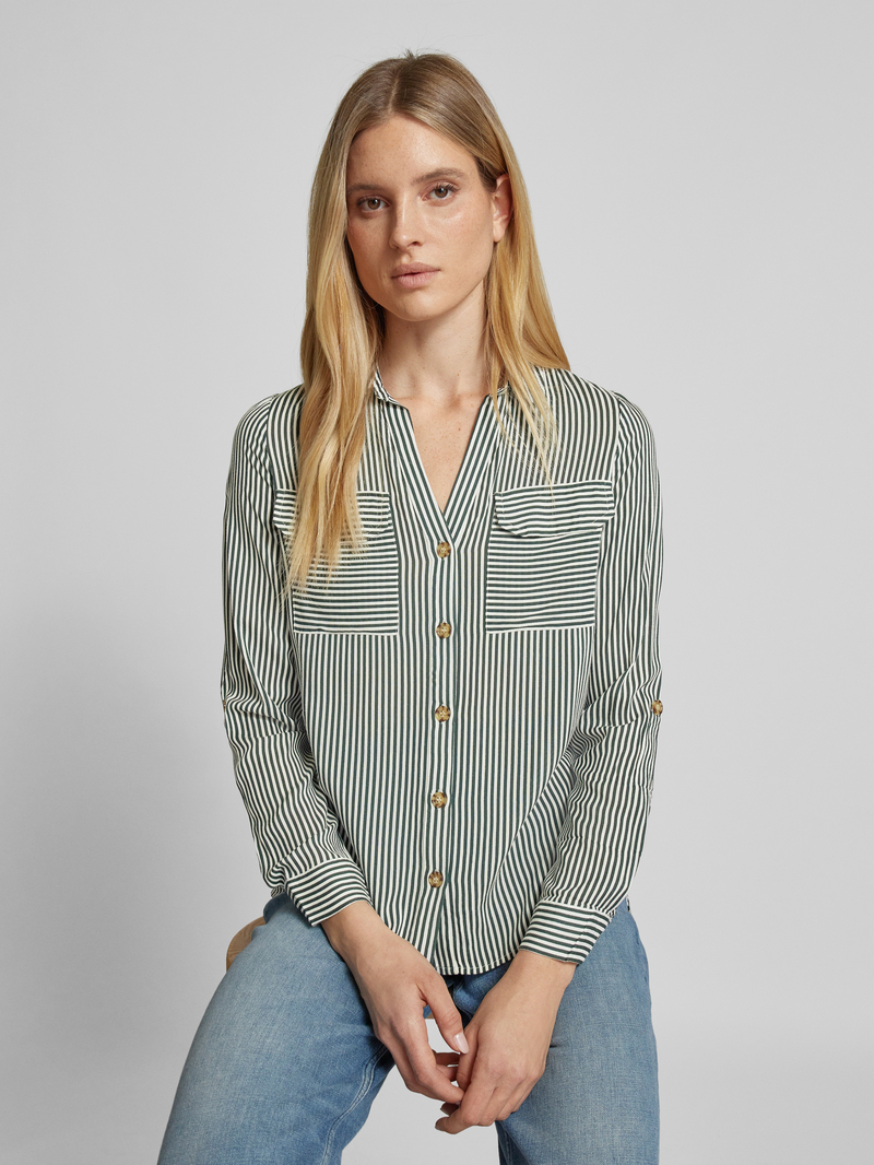Vero Moda Overhemdblouse met knoopsluiting model 'BUMPY'
