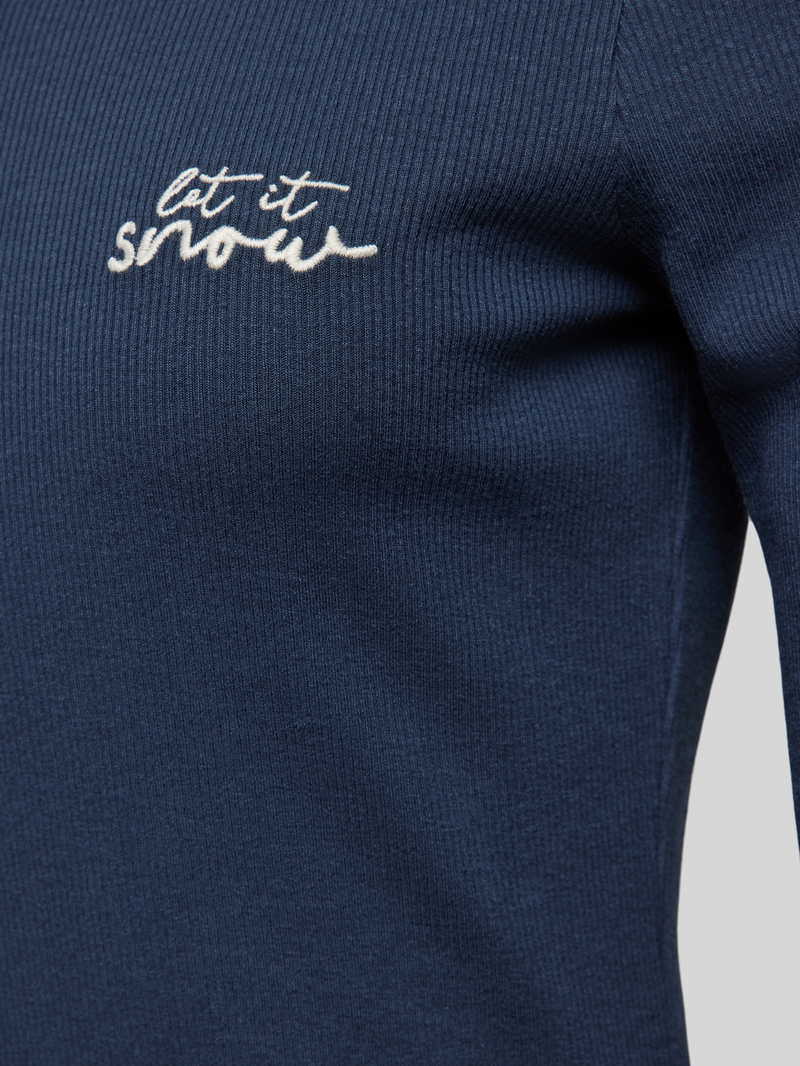 Jake*s Casual Pyjamabovendeel met labelstitching