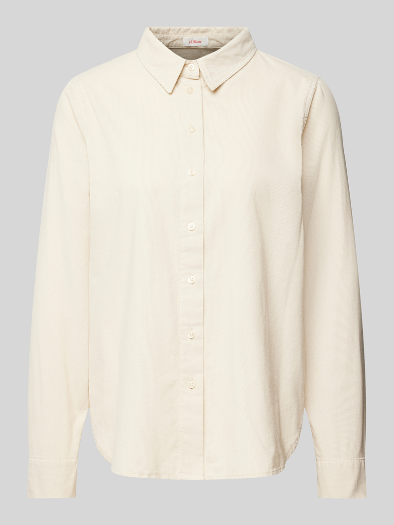 s.Oliver RED LABEL Regular fit corduroy van puur katoen met lange mouwen
