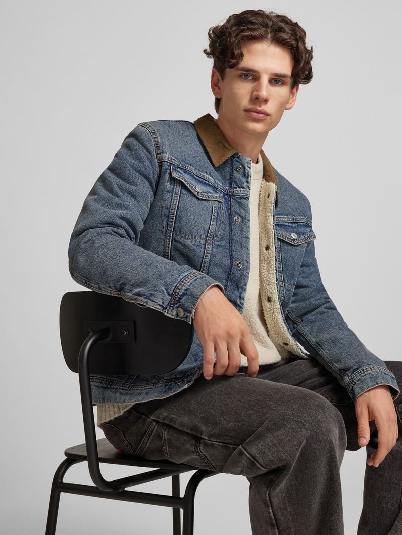 jack & jones Jeansjack met borstzakken model 'JEAN'
