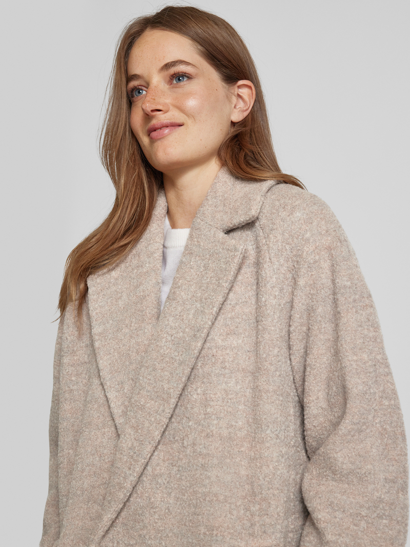 Boss Lange wollen jas met reverskraag model 'Calodino'