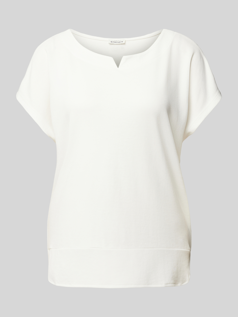 Tom Tailor Regular fit T-shirt van materiaalmix