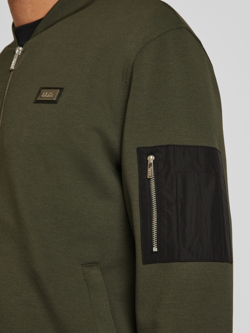Karl Lagerfeld Sweatjack met opstaande kraag