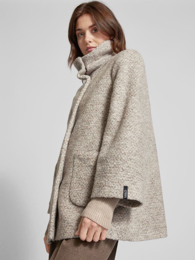 Milo Coats Jack met opstaande kraag model 'Olivia'