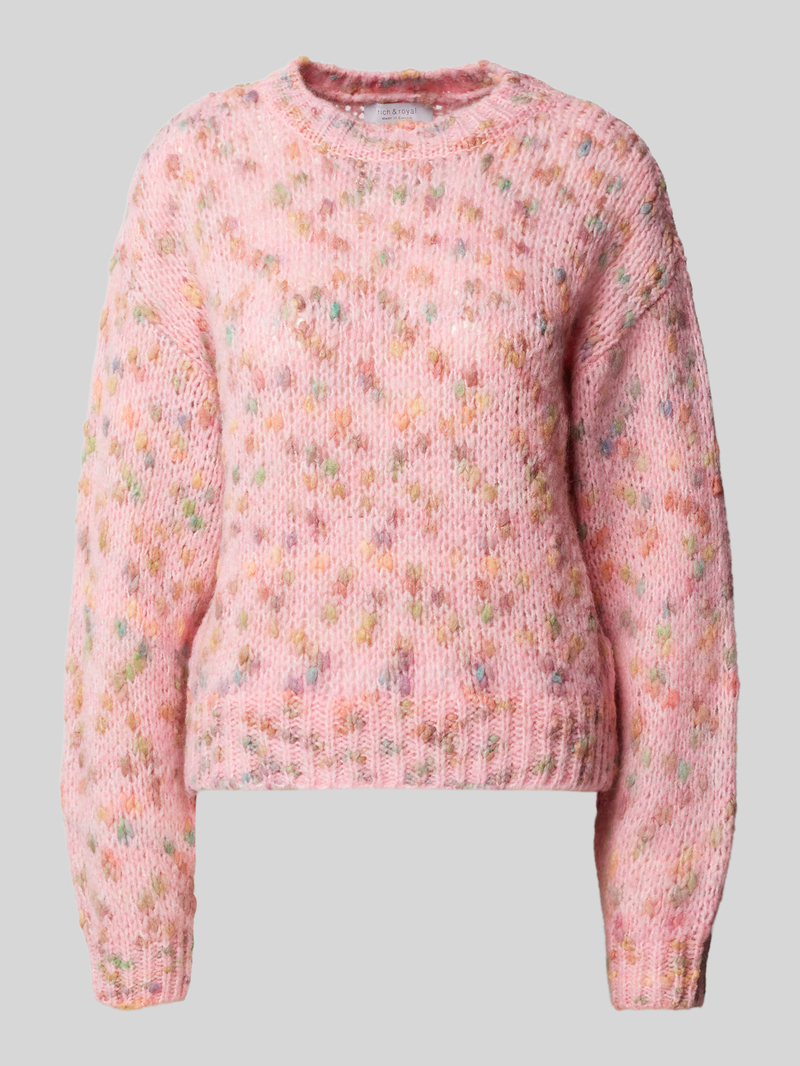 Rich & Royal Gebreide pullover met ronde hals