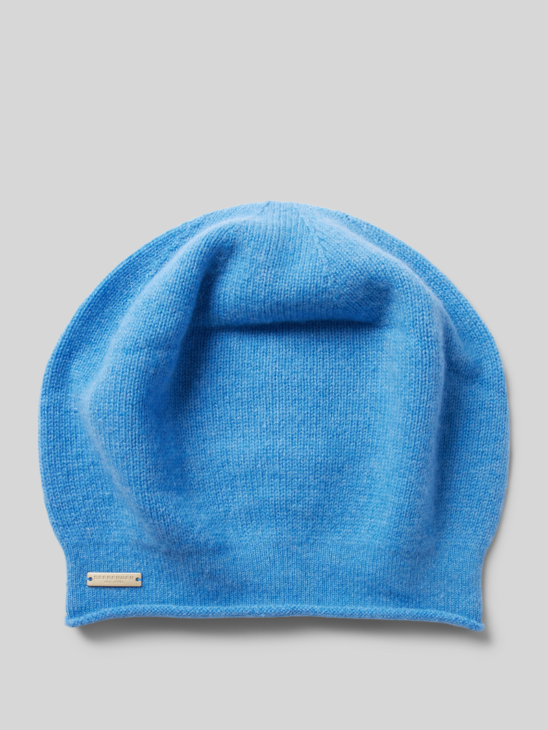 Seeberger Beanie met labeldetail