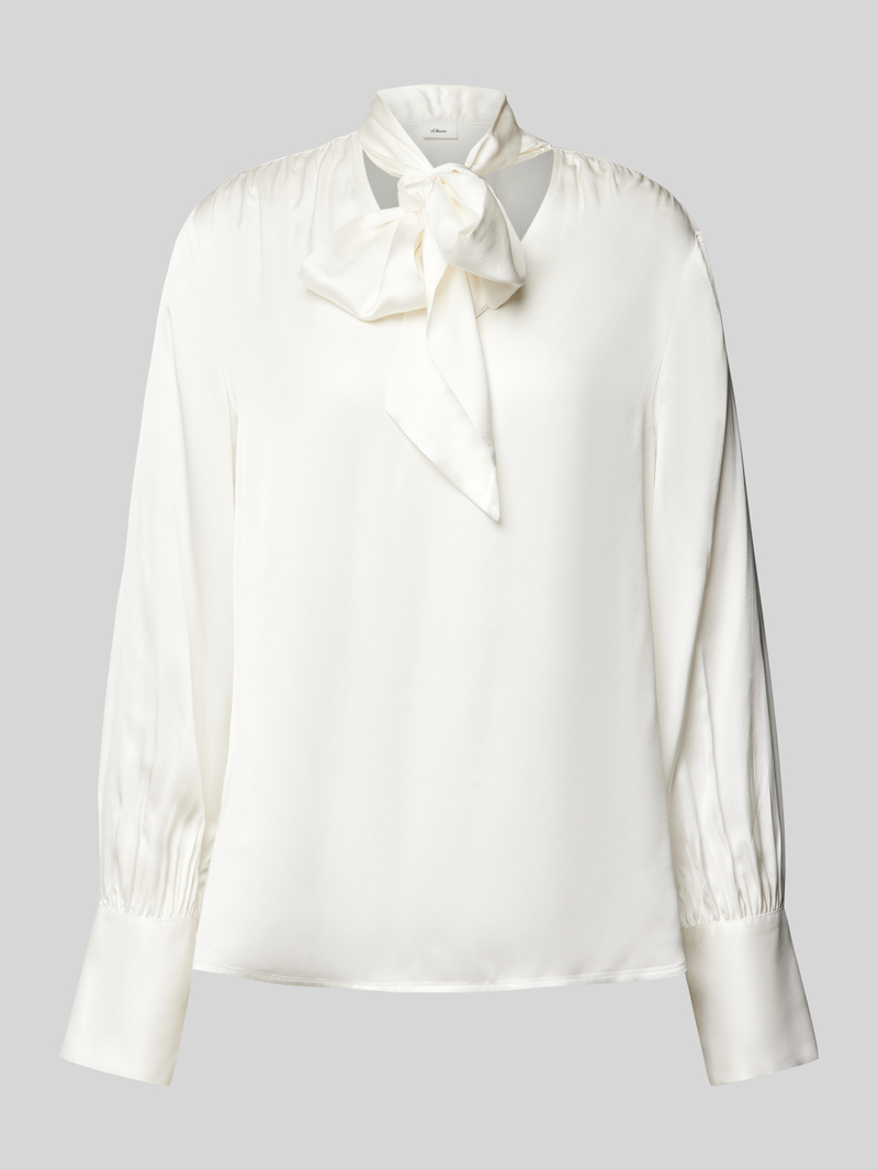 s.Oliver BLACK LABEL Blouse met lange mouwen en V-hals