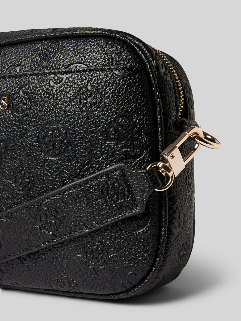 Guess Schoudertas met structuurmotief met label model 'VIKKY'